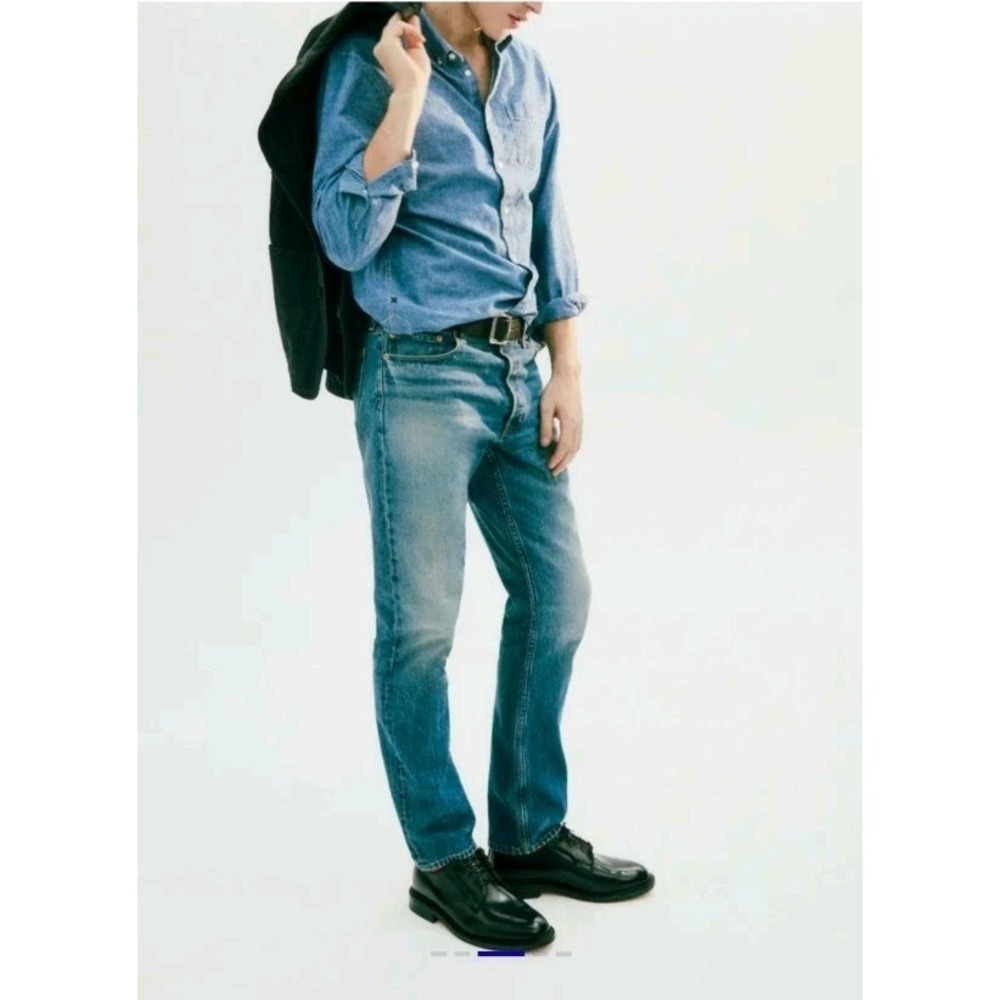 Alex Mill AM‎ Original 5 Pocket Jeans Mens 32x32 Vintage Medium Indigo Denim NWT